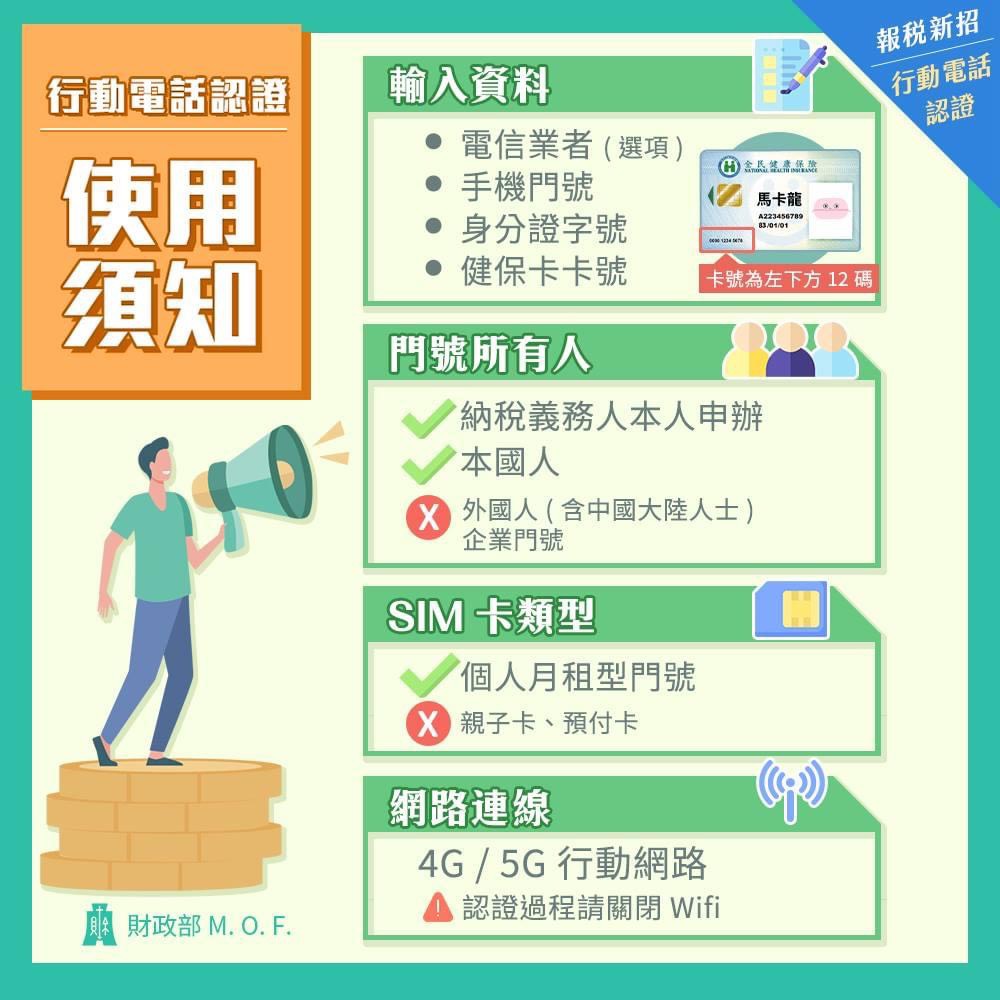 行動電話認證懶人包  (使用須知)