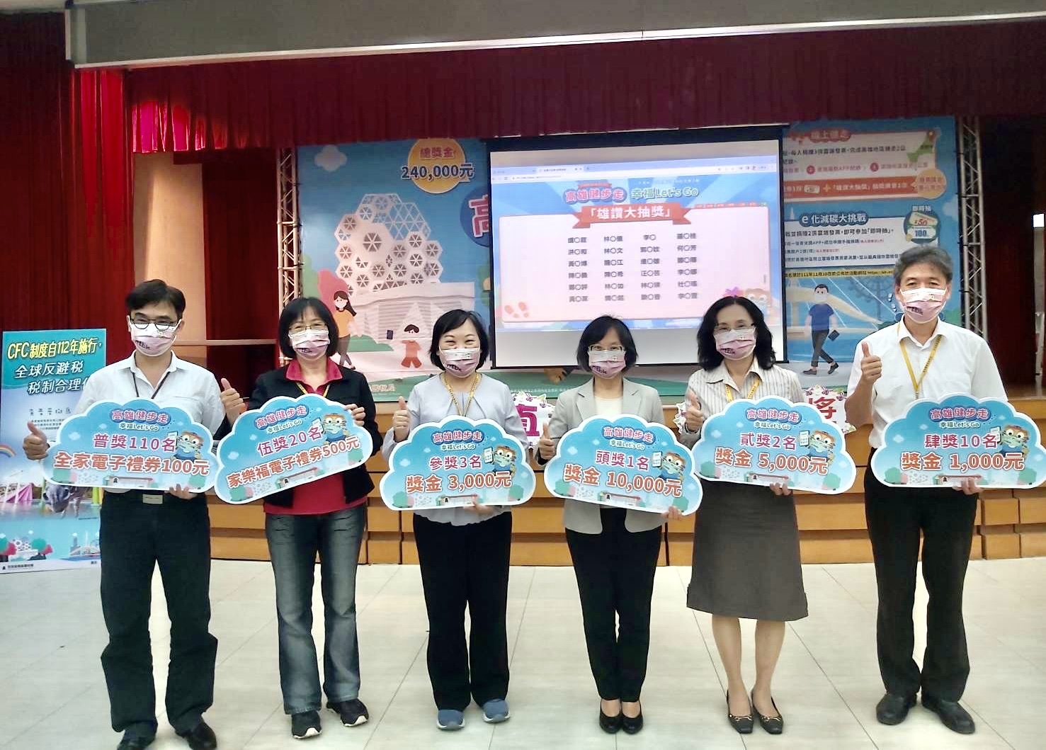 高雄國稅局局長李怡慧主持「高雄健步走 幸福Let’s Go」線上